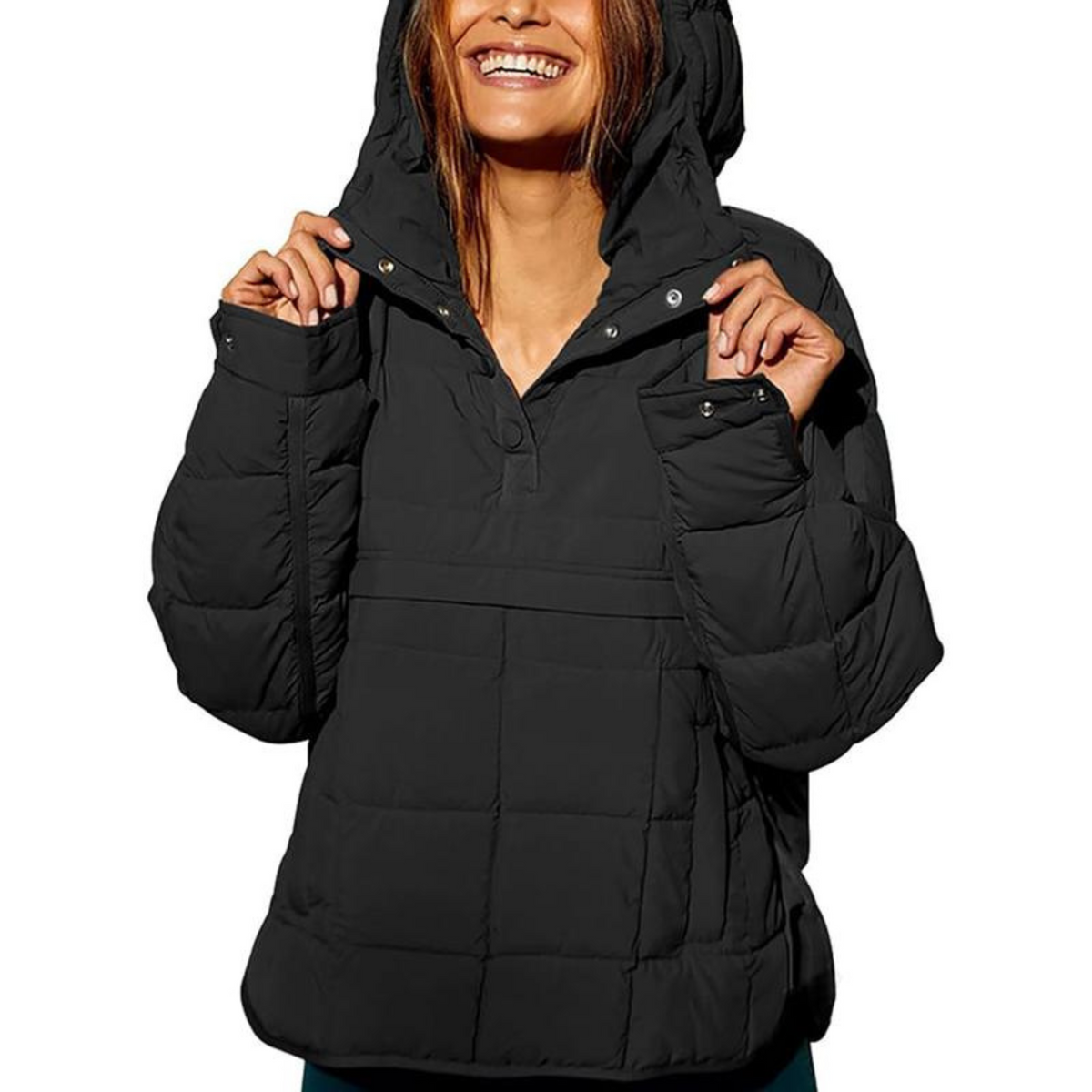 FARRELL™ – Oversize Kapüşonlu Geçmeli Ceket