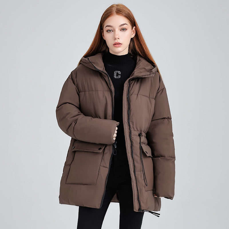 GWYNETH™ - Rahat Fermuarlı Kapüşonlu Şişme Mont