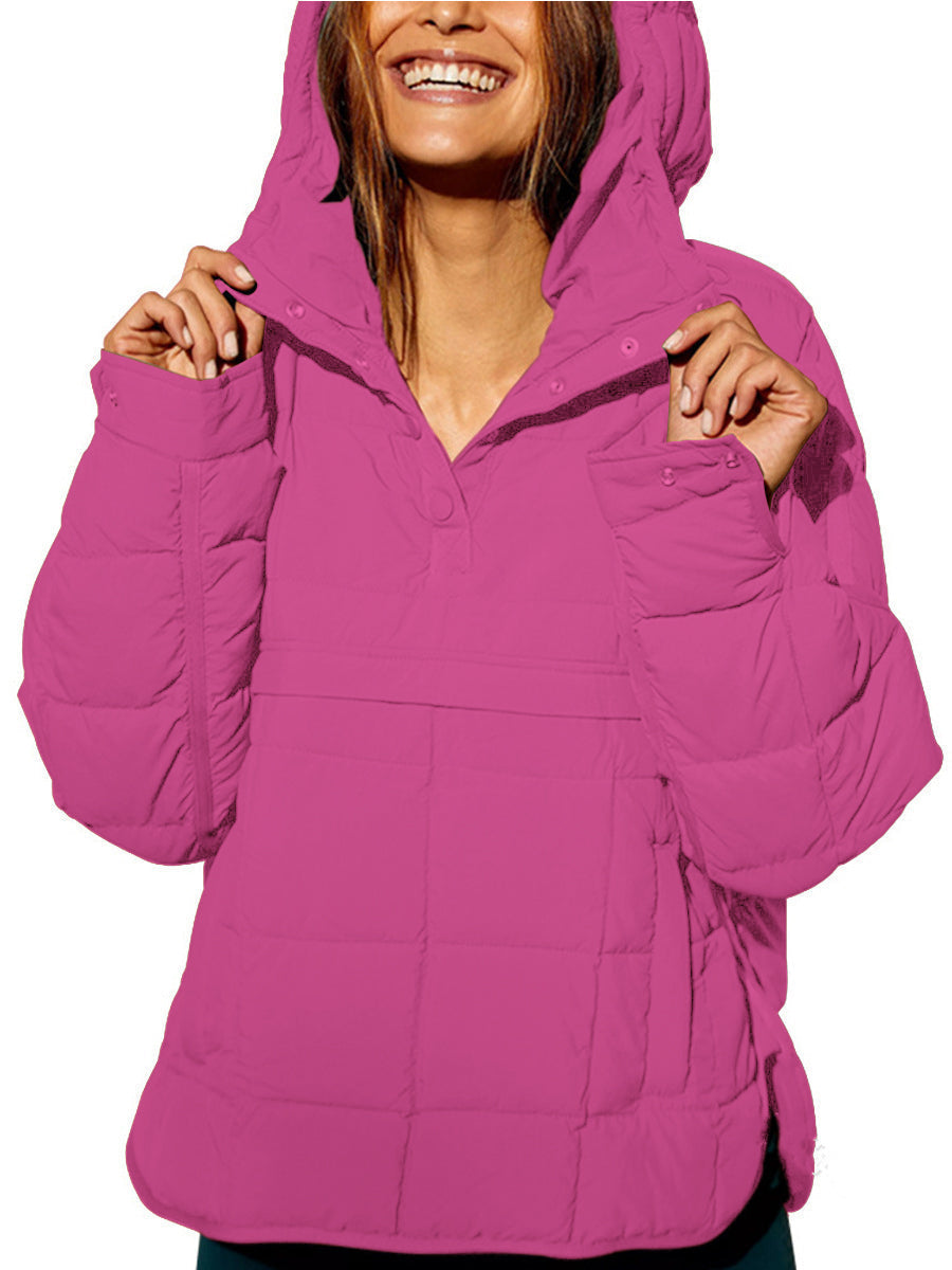 FARRELL™ – Oversize Kapüşonlu Geçmeli Ceket