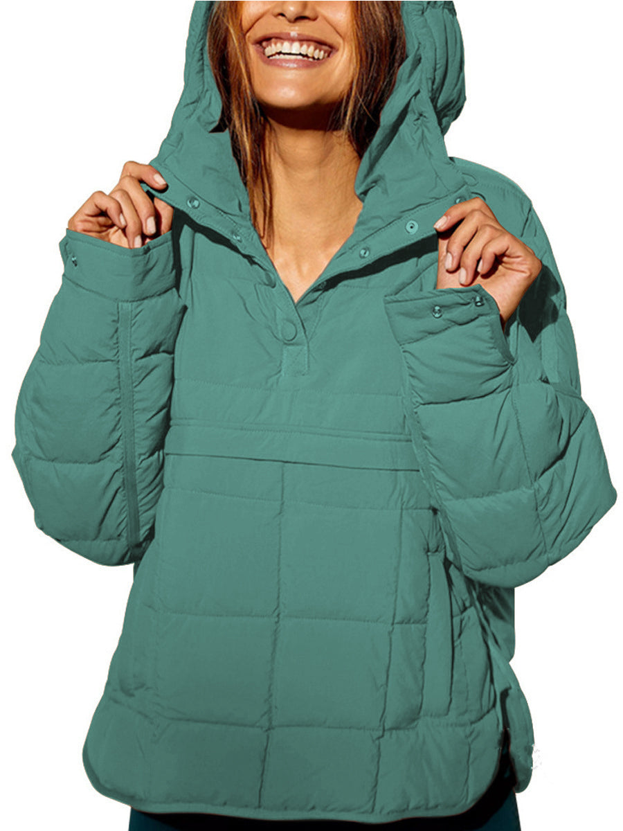 FARRELL™ – Oversize Kapüşonlu Geçmeli Ceket