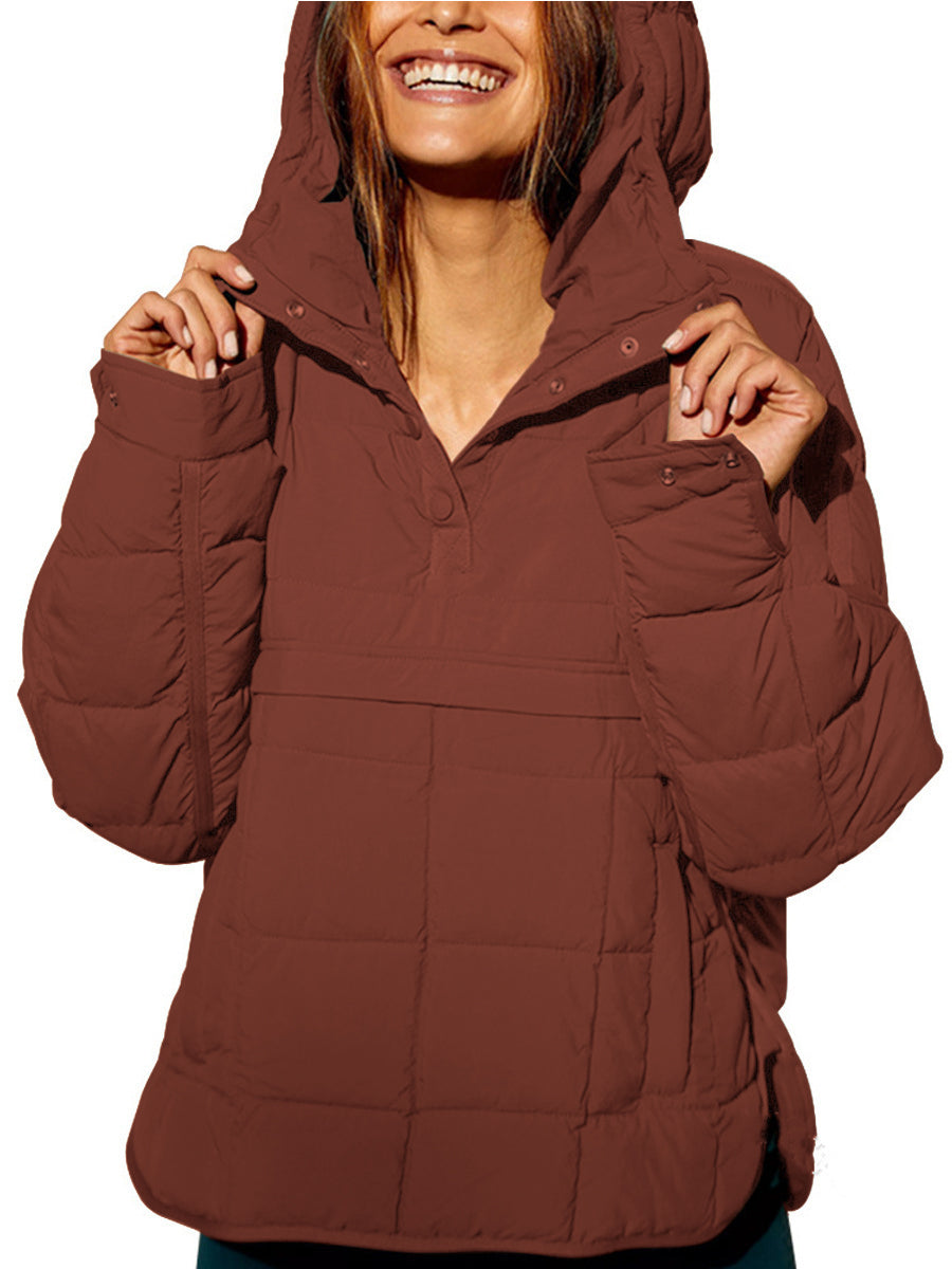 FARRELL™ – Oversize Kapüşonlu Geçmeli Ceket